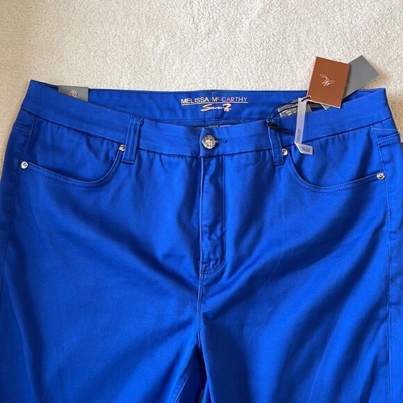 Melissa McCarthy Blue Pencil Dress Pants Size 22W - Picture 4 of 17